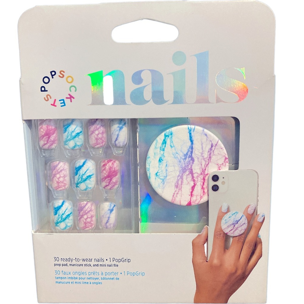 PopSocket + Nails - Unicorn Marble Spectrum